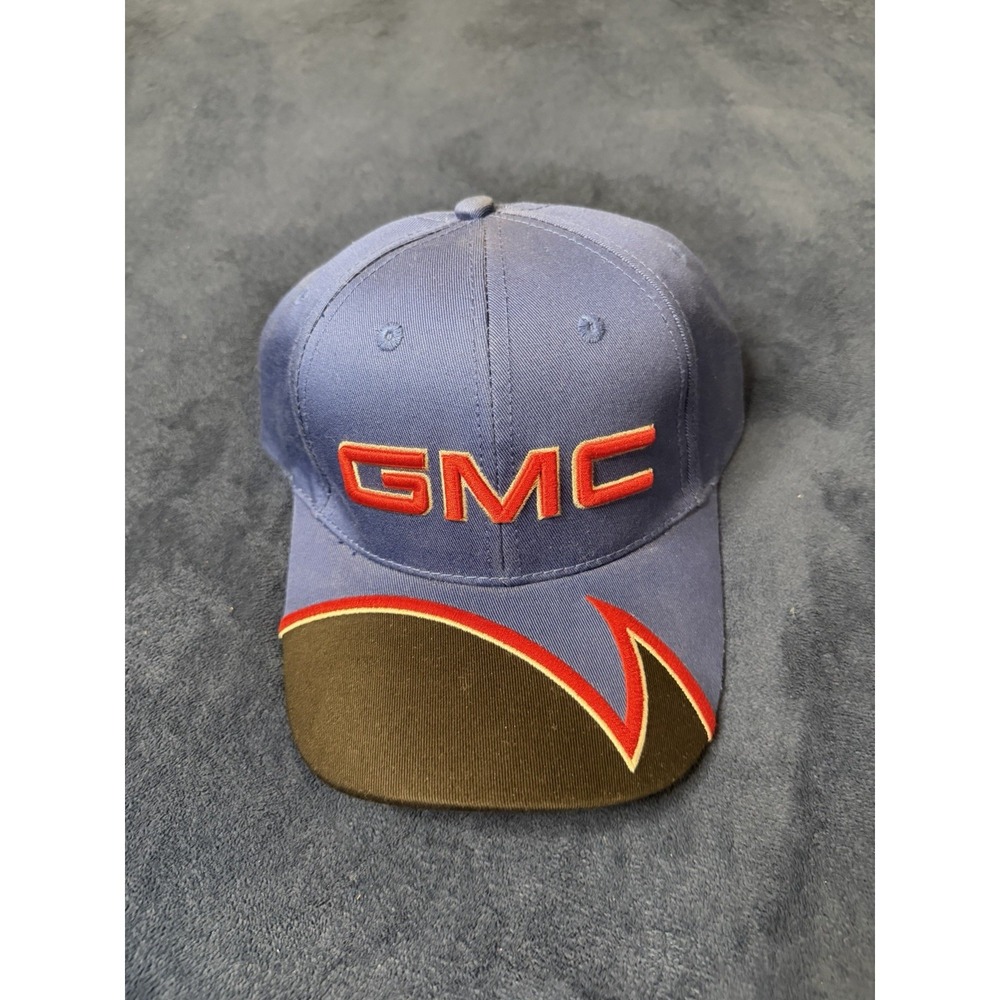 Y2K GMC Mechanic Hat General Motors Official Merchandise Baseball Cap Blue OS